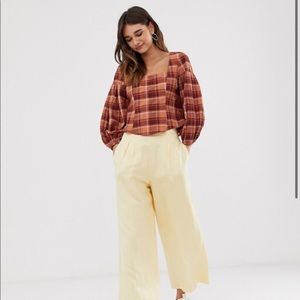 NWT ASOS WHITE square neck top sz 0 GANNI comey